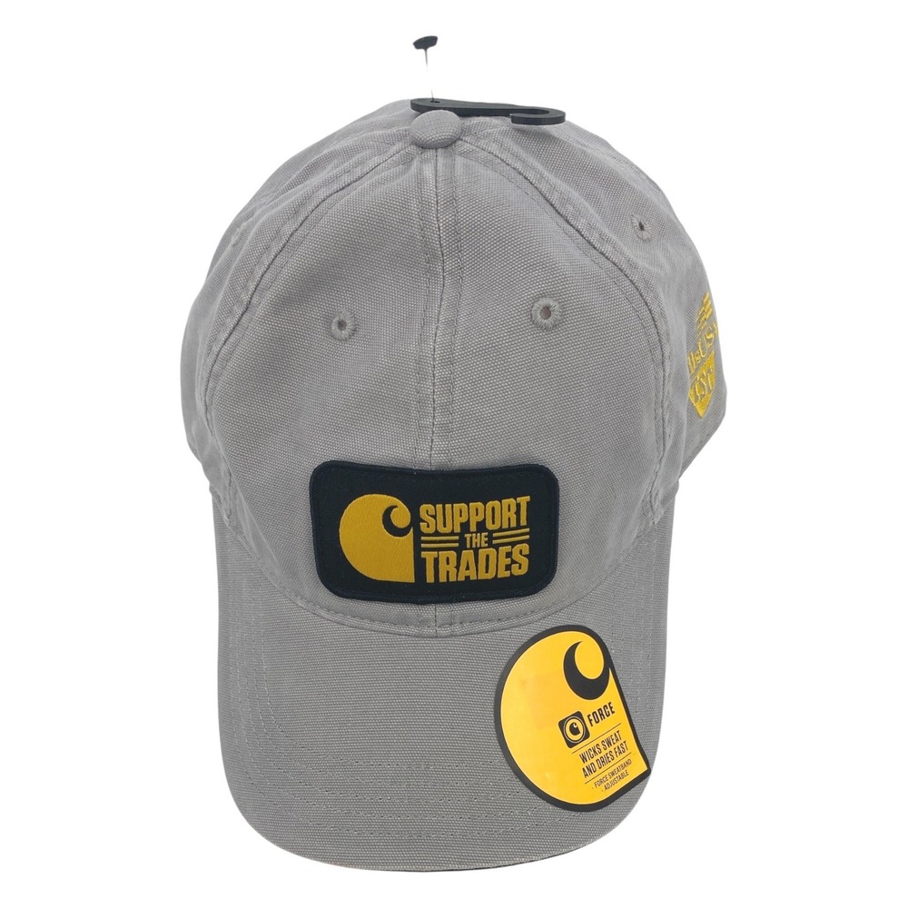 Carhartt Hat Mens OS Grey New Support The Trades SkillsUSA Force Cap AH5867-M